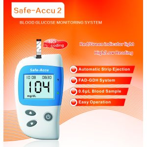 Best Household Enzyme Blood Glucose Meter Safe Accu2 With 2 * Aaa Battery Power Supply wholesale