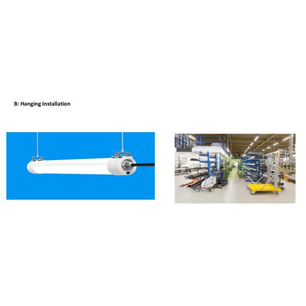 25W 60Watt 80W Waterproof IP65 LED Vapor Tight Light Fixture For Warehouse