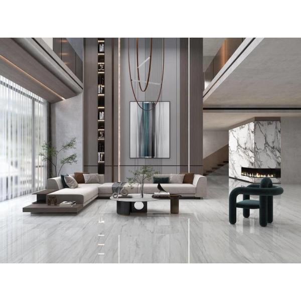 1200x1200mm White Polished Glazed Porcelain Tile 0.05% WA