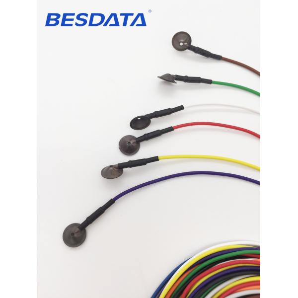 Accurate1.5 m Length Coated Gold / AgCl / Pure Silver / Sintered EEG Electrode