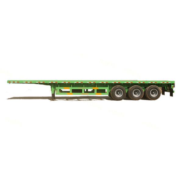 Three Axle Flatbed Container Trailer 40 Ft Flatbed Trailer For Tractor