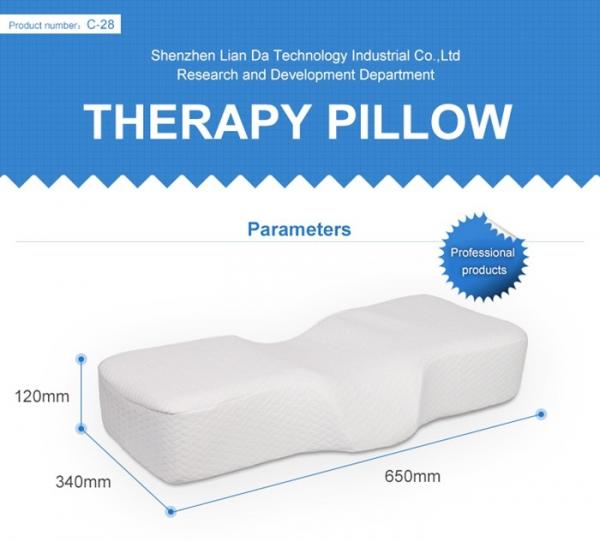 Bamboo / Cotton Memory Foam Pillows , Therapeutic Neck Pillow With Density Firmness