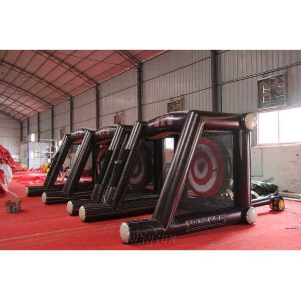 2019 Hot game outdoor inflatable Single Axe throwing game, Lumberjack throw sport games for sale
