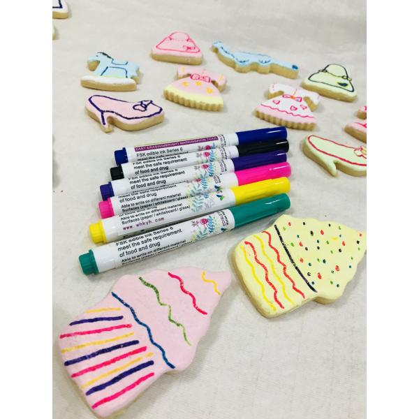 Cake Drawing Decorating Edible Marker Pen For Edible Food / Children Marker