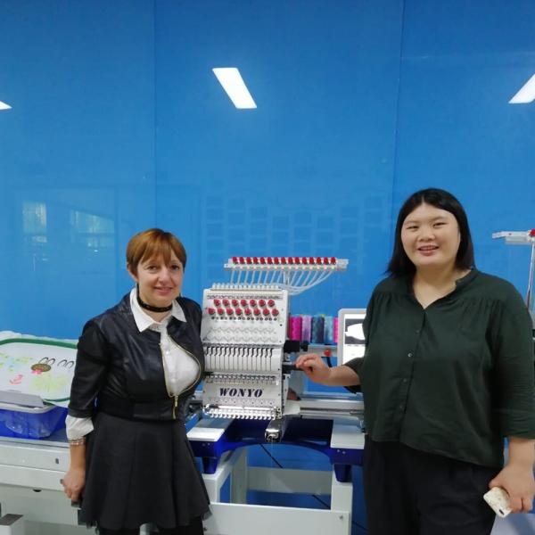 Wonyo High-Speed 3-Head Computerized 3D Embroidery Machine for Cap and T-Shirt, Flat Things