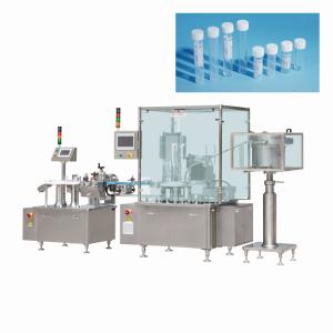 China Linear Feeder 4800bph Stoppered 5cc Test Tube Filling Machine on sale