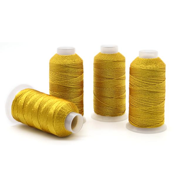 DIY Metallic Yarn Thread Gold and Silver Silk Multi-Strands Embroidery for Jewelry Making