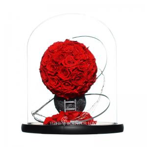 China Eternal Flowers In Glass Romantic Planet Gift Luxury Home Decor Wedding Decor Romantic Gift on sale