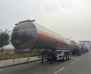 35cbm edible oil tank trailer 12 tyres stainless steel tank smei trailer for sale