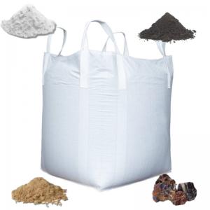 China 1Ton FIBC Bulk Bag  Large Capacity Big Bags  Super Sacks For Cement Sand Construction Materials on sale