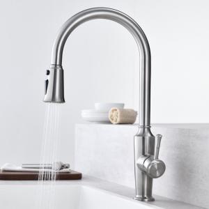 China High Arch Touchless Smart Kitchen Faucet Gooseneck Pull Down Kitchen Faucet on sale