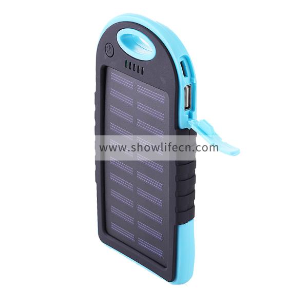 5V2.1A 4000mAh Carabiner Keychain Solar Power Banks