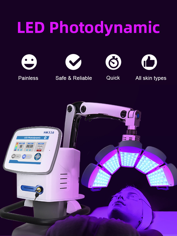 Red Blue Led Light Therapy Machine For Acne Treatment Skin Rejuvenation