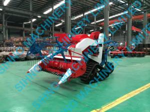 China SIHNO-4L-0.7 mini rice wheat combine harvester 14 HP diesel engine with crawler on sale