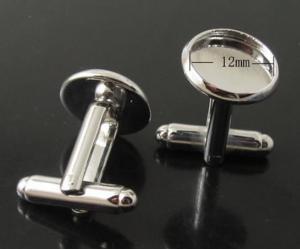 Best Round shape transparents cufflinks for sale wholesale