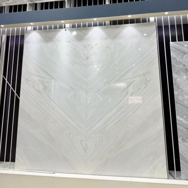 Italian Palissandro Classico Marble Luxury Stone Book-match Background Feature