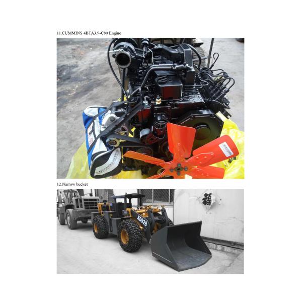 Underground wheel loader XD928 rated load 2.0ton with 1cbm bucket capacity