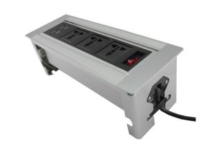 China Max 250v Flip Up Sockets , OEM Tabletop Power Socket Self - Lock Function on sale