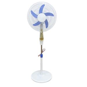 China Household Plastic Material Solar 16 Inch Rechargeable Fan With Led Light on sale