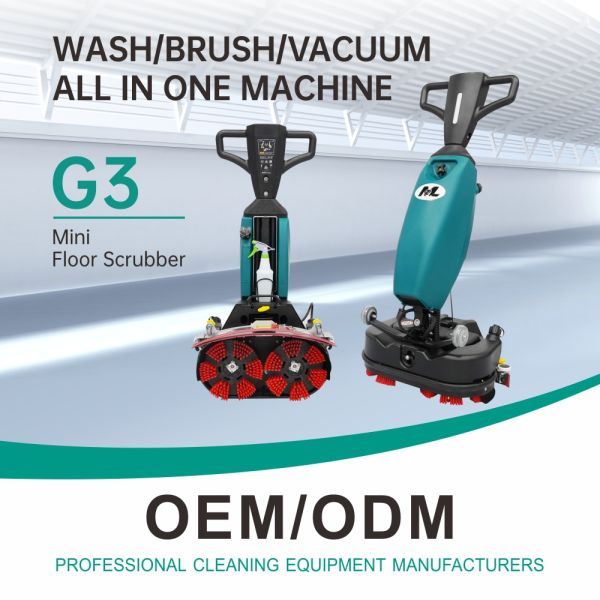 560mm Squeegee Width Mini Floor Scrubber Machine, Battery Powered for Hospitals and Commercial Premises