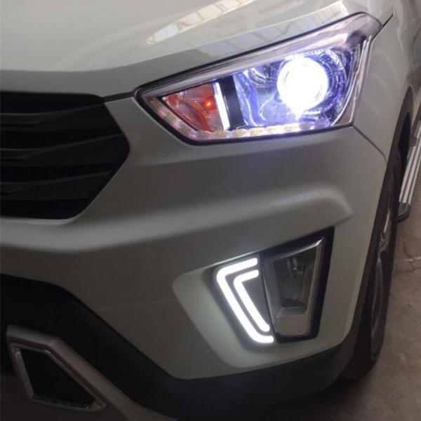 Hyundai 2014 2015 IX25 Creta Daytime Running Lights with LED Yellow Turn Signal