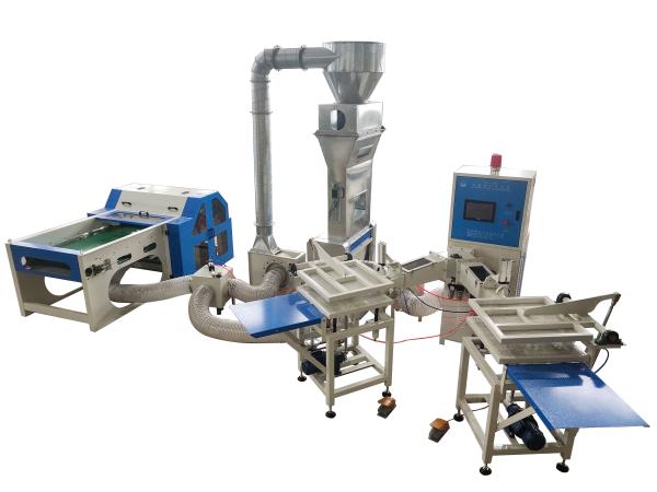 Cheap 6D-15D Polyester Staple Fibier Memory Foam Automatic Pillow Making Machines for sale