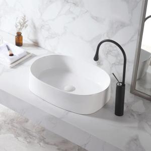 China Counter Top 560*390*140mm Sanitary Ware Basin Easy To Clean Ceramic on sale