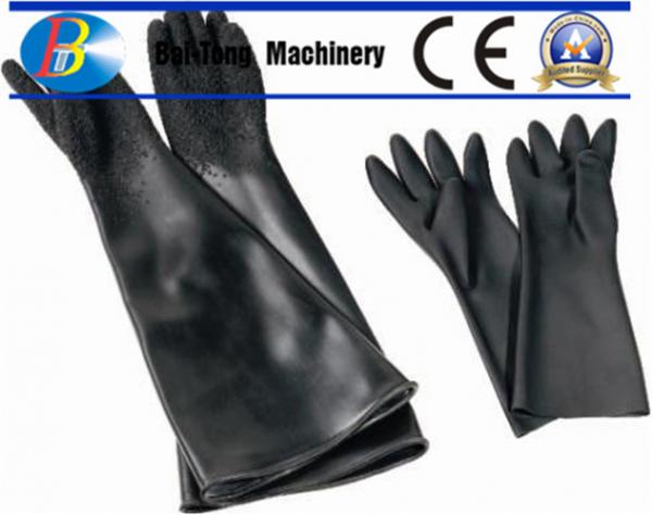 Cheap 280mm Width Abrasive Blasting Gloves , Blast Cabinet Gloves Highly Protective for sale