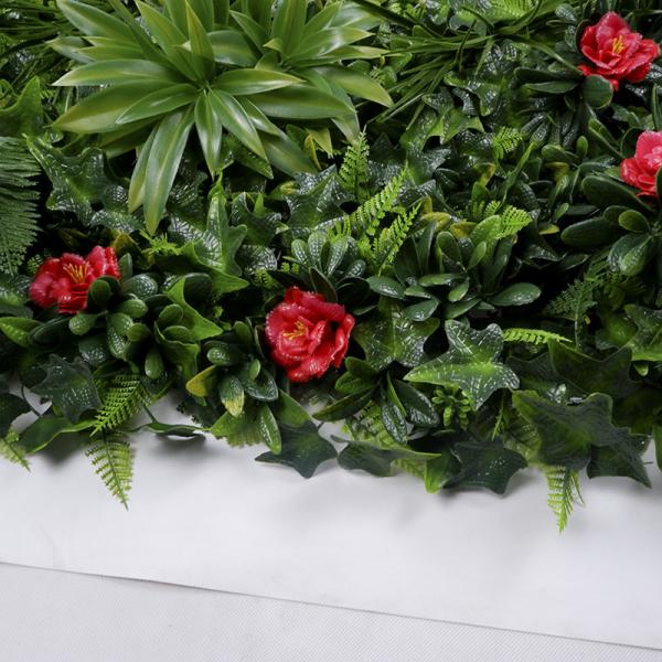 Plastic Hedge Boxwood Artificial Wall Panel Plant Anti UV