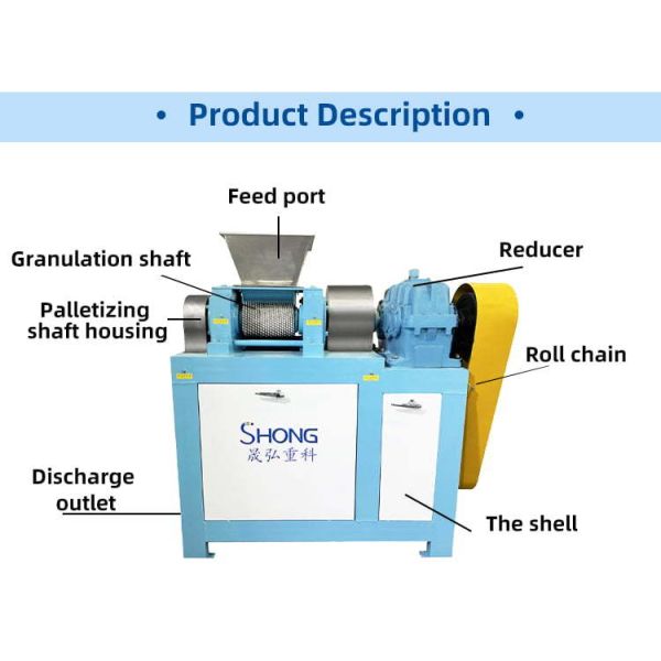 Double Roller Granulator Simple Efficient Dry Granulation