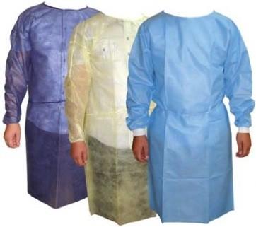 Professional supplier of surgical isolation gown,PP or SMS,various colors and size,Used in hospitals