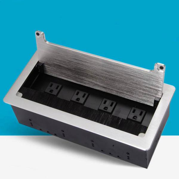 Cheap American Standard Cable Cubby Box / Countertop Socket Line Brush Multimedia Information Box for sale