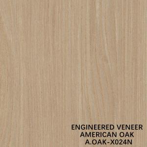 Best Simulation Natural American White OAK X024N Wood Veneer Sheet For Door And Windows ISO wholesale
