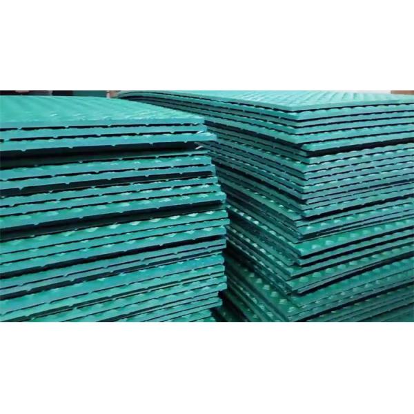 Durable Green Plastic HDPE Ground Roads Swamp Mat For Excavators Construction