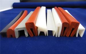Best Pure Extruded Silicone Rubber Profiles , Silicone Door Weatherstripping wholesale