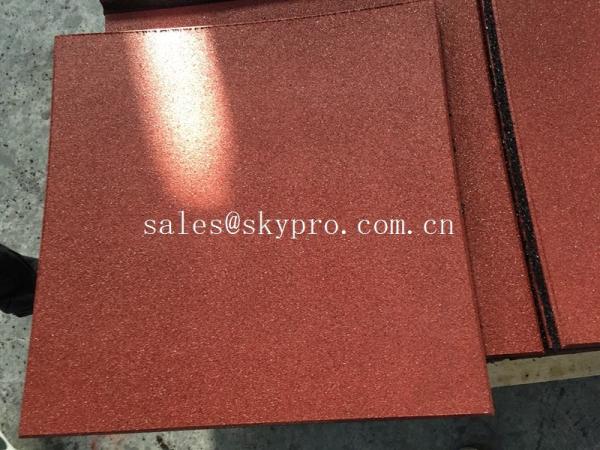 Cheap Square bi-color laminated rubber pavers crumb flooring for playground for sale