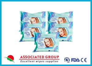Alcohol Free Makeup Remover Wipes , Organic Feminine Wipes White Color For Men