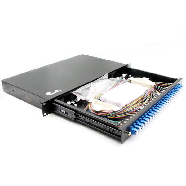 1U 48 Fibers LC Duplex Singlemode Full Loaded Optical Distribution Frame