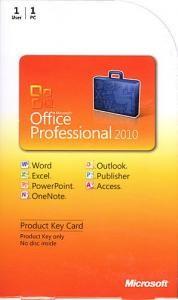Genuine Office 2010 Professional Retail 1 PC / 1 User With Active Key Label
