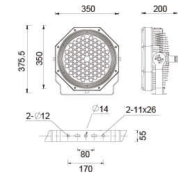 Military Industry Explosion Proof LED Lights / Industrial Explosion Proof Lighting
