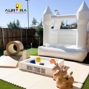 Best Party Rental Inflatable Soft Play Equipment Mobile Playground Beige Soft Ball Pit Pool wholesale