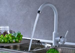 China ROVATE Saving Water White Painting Kitchen Sink Mixer UPC Standard on sale