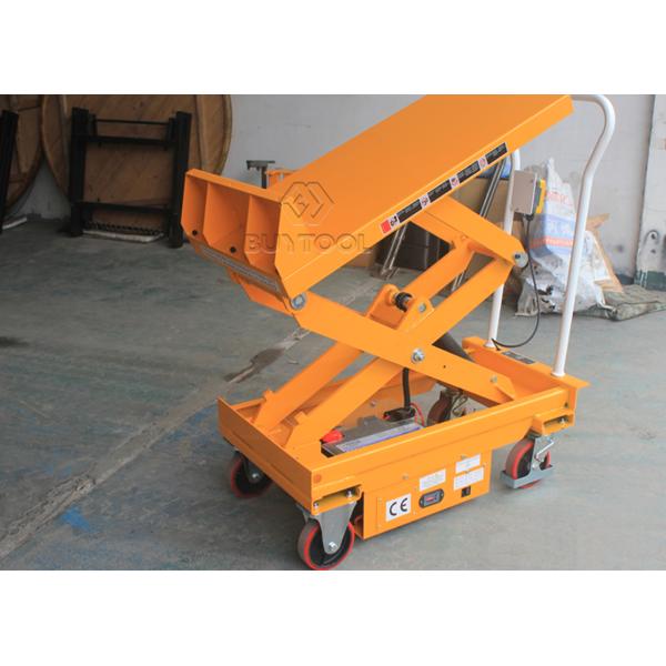 45 Degree Mini Mobile Portable Electric Scissor Lifting Table Trolley Hydraulic 800kg