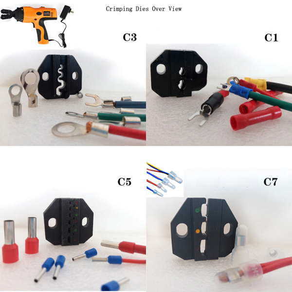 Electric Battery Powered Handheld Cable Wire Crimper Automatic Crimping Tool