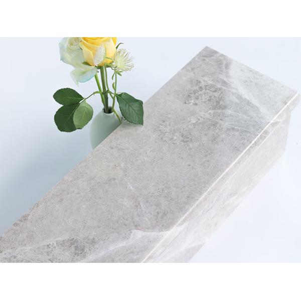 Firebrick Stair Ceramic Tiles , Gray Granite Tiles For Staircase