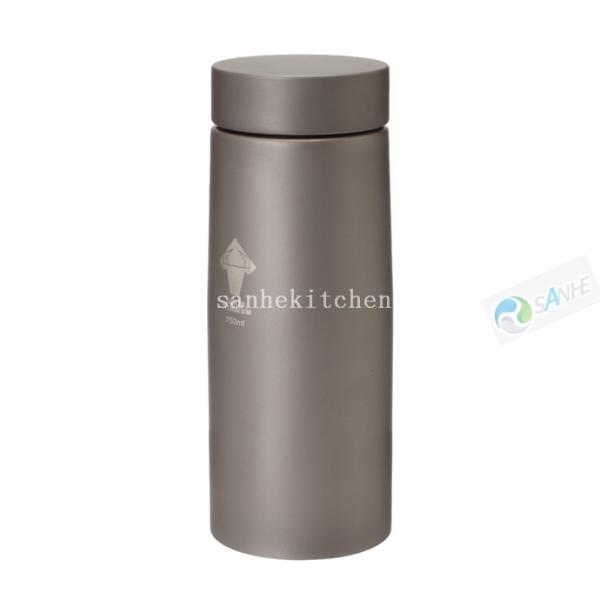 Titanium backpacking single tea cup