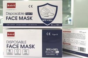 China Astm Level 2 Medical Disposable Face Mask High Filtration Rate Ce Eua En14683 on sale