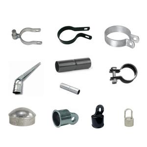 China Silver Steel Metal Chain Link Gate Hardware Brackets Sports Field on sale