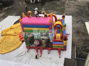 China Party Equipment Commercial Inflatable Bounce House And Slides For Children on sale