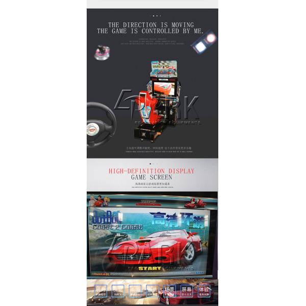 Arcade Driving Video Game Machine With 32" Hd LCD Display CE Certificate